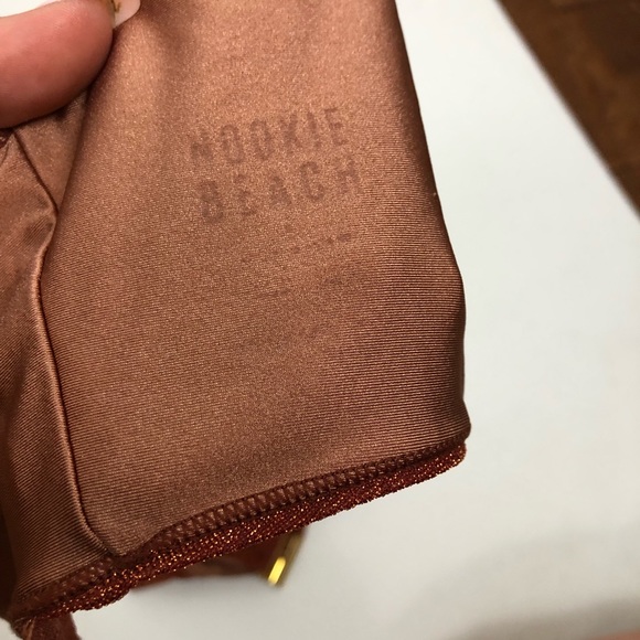 Nookie Beach Lolita Lurex Bikini Swimsuit Copper - Picture 9 of 10